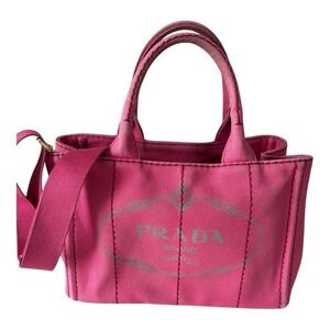 Prada Canapa pink 2 ways bag - Authentic